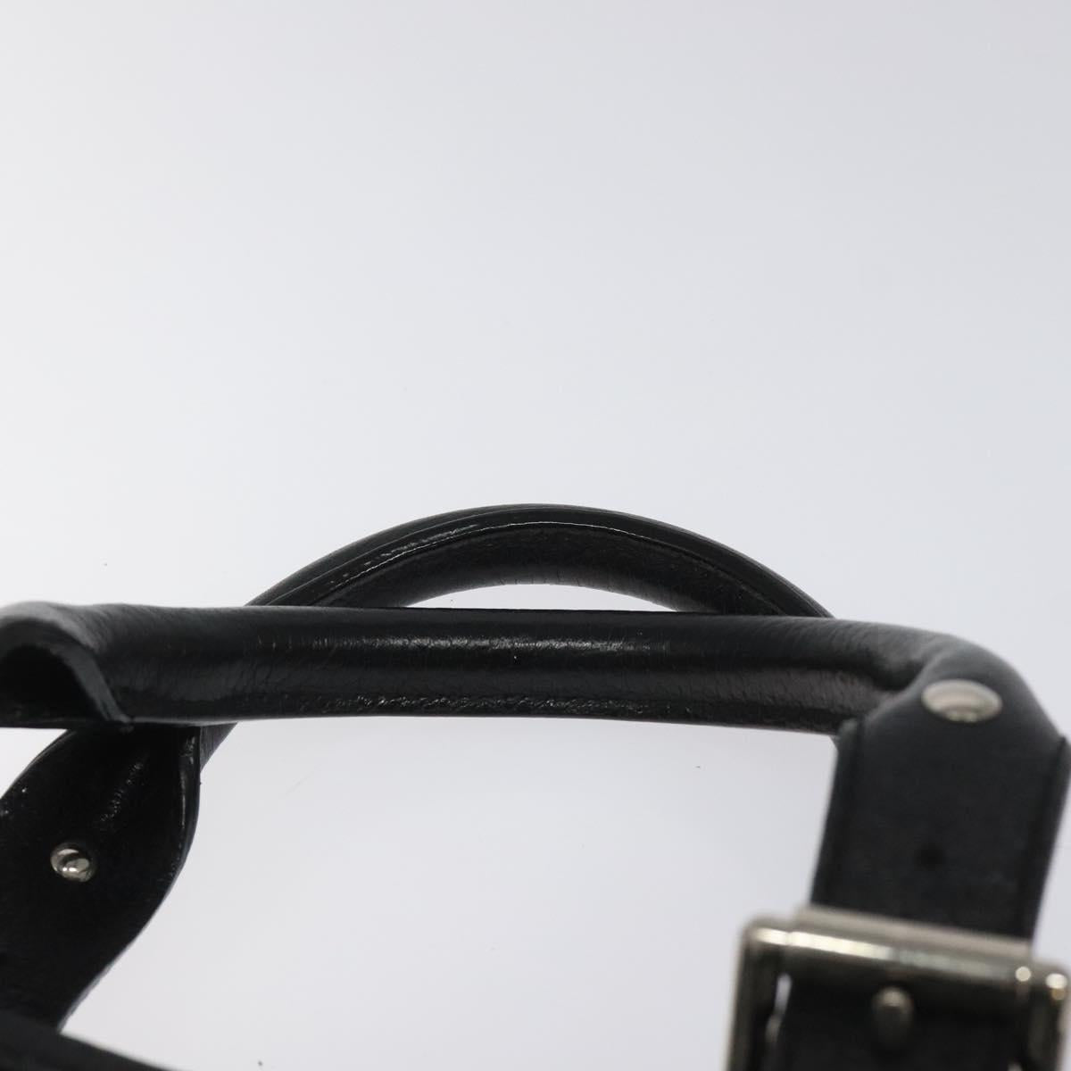 Burberry Black Leather Nova Check