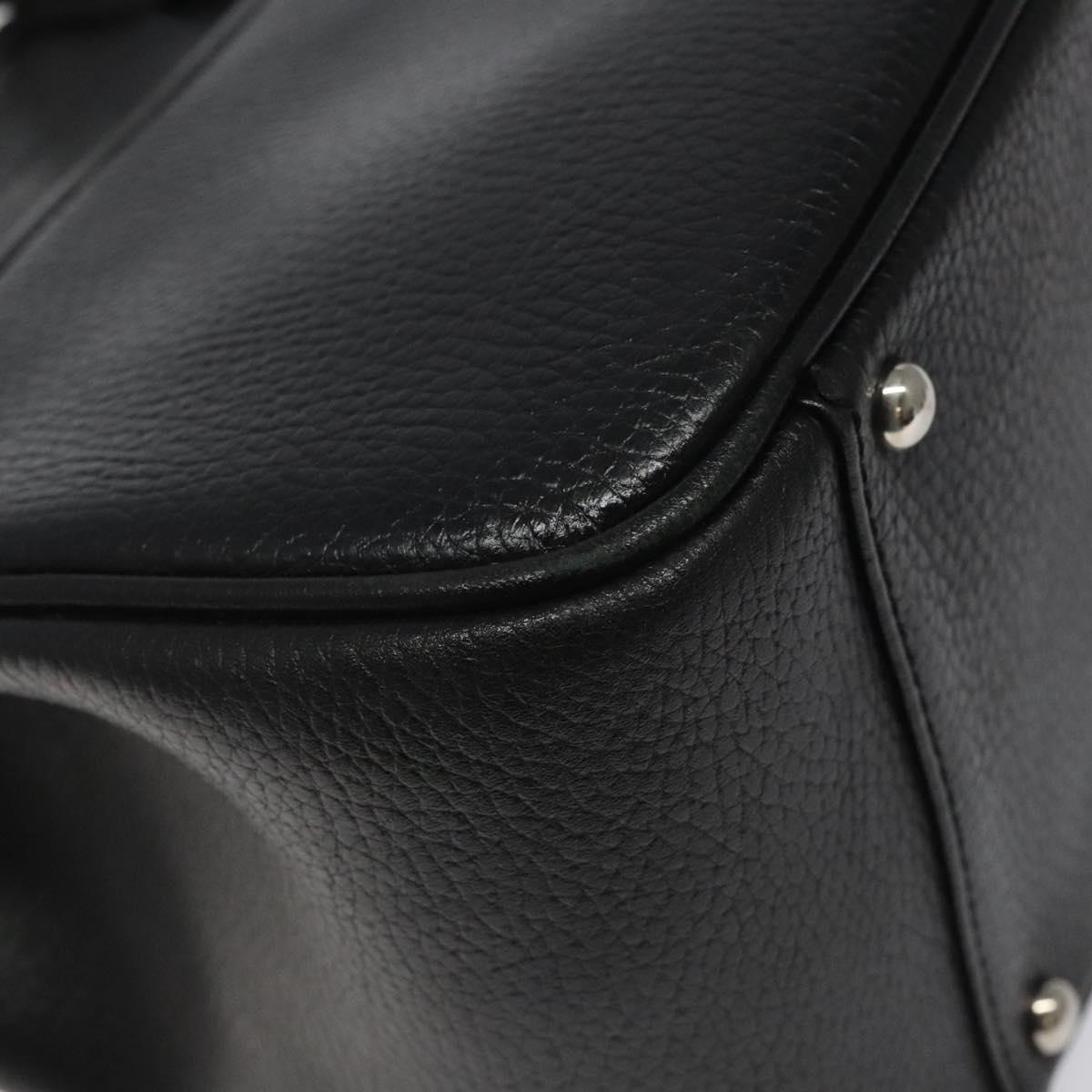 Burberry Black Leather Nova Check