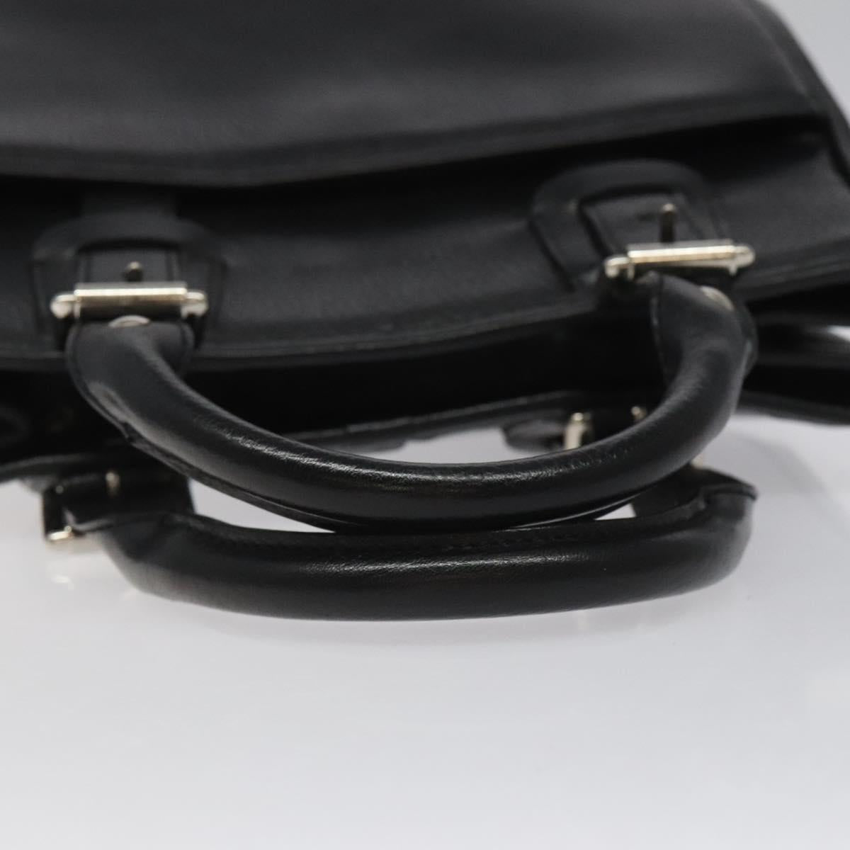 Burberry Black Leather Nova Check