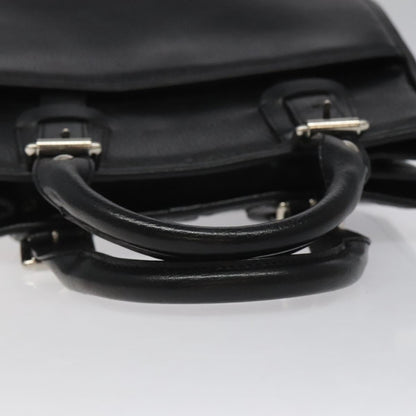Burberry Black Leather Nova Check