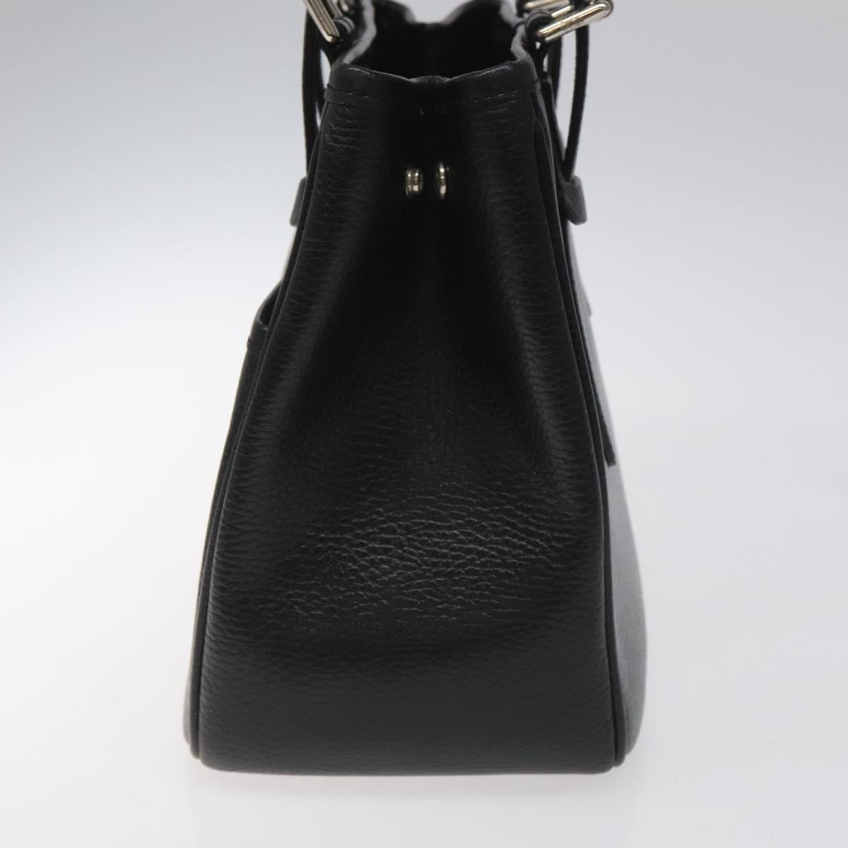 Burberry Black Leather Nova Check