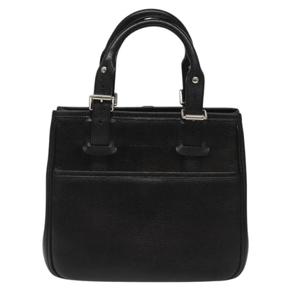 Burberry Black Leather Nova Check