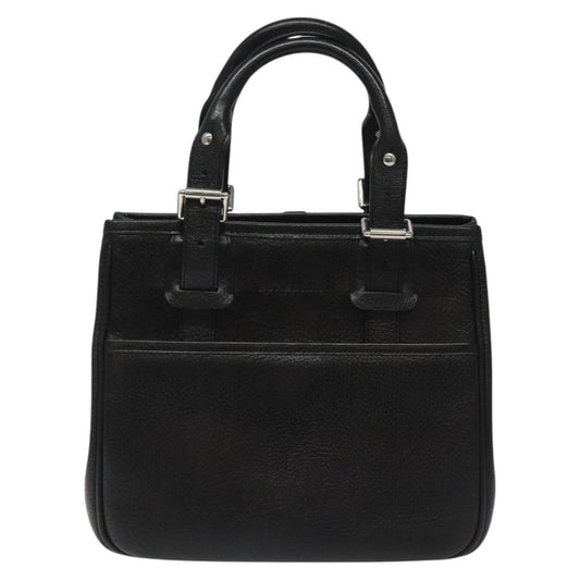 Burberry Black Leather Nova Check