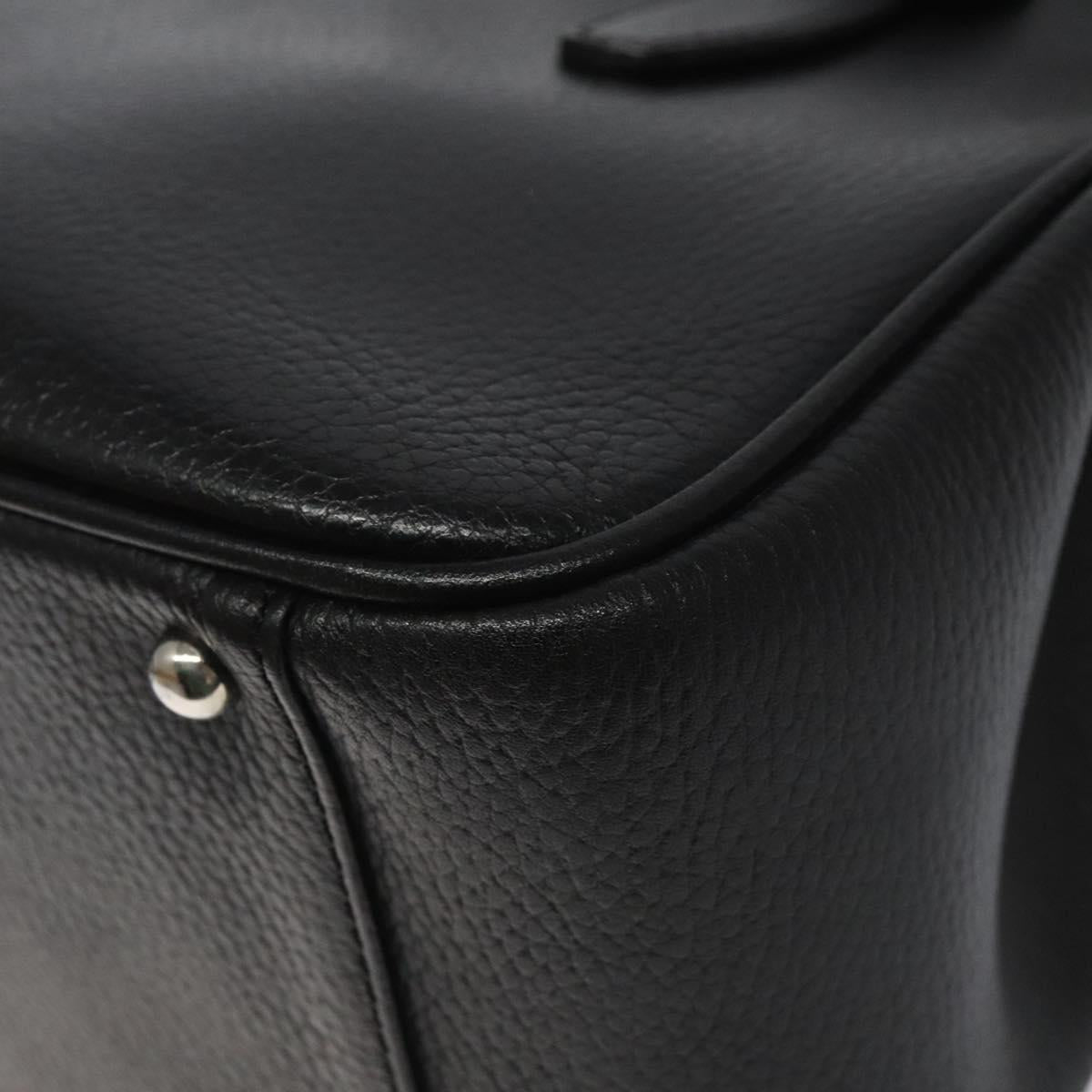 Burberry Black Leather Nova Check