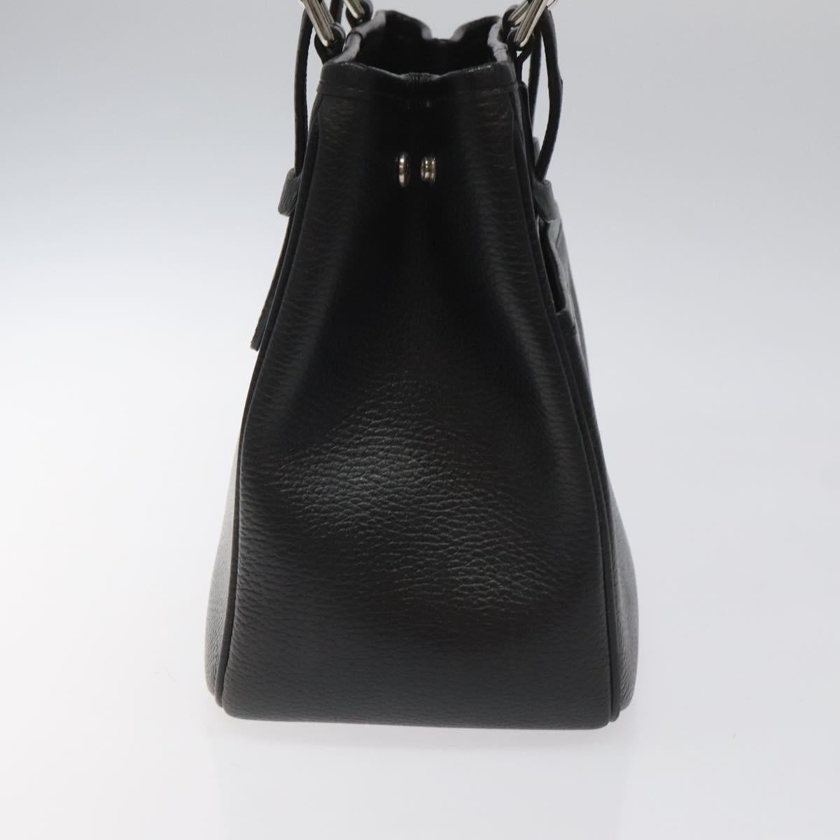 Burberry Black Leather Nova Check