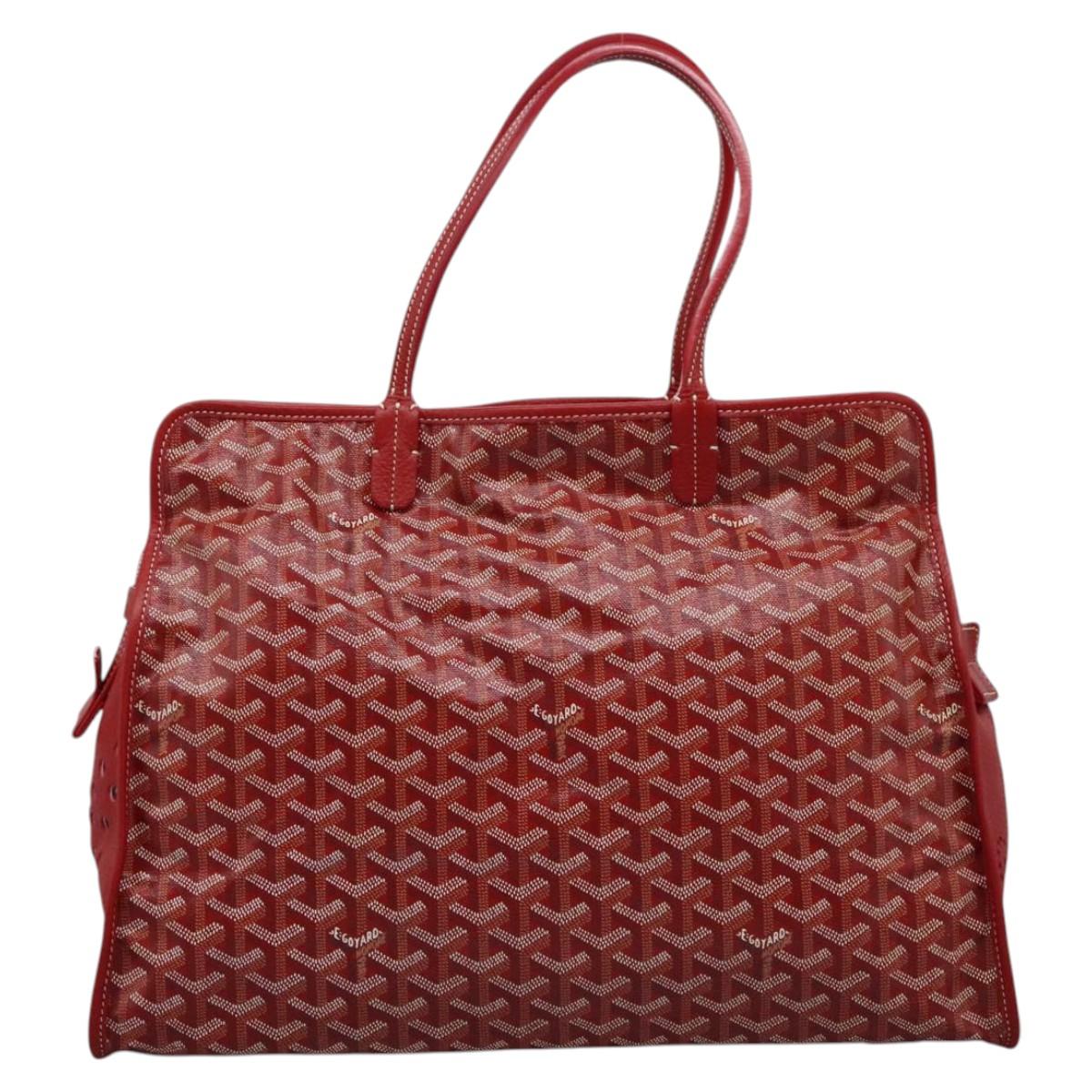 Goyard Red Canvas Hardy