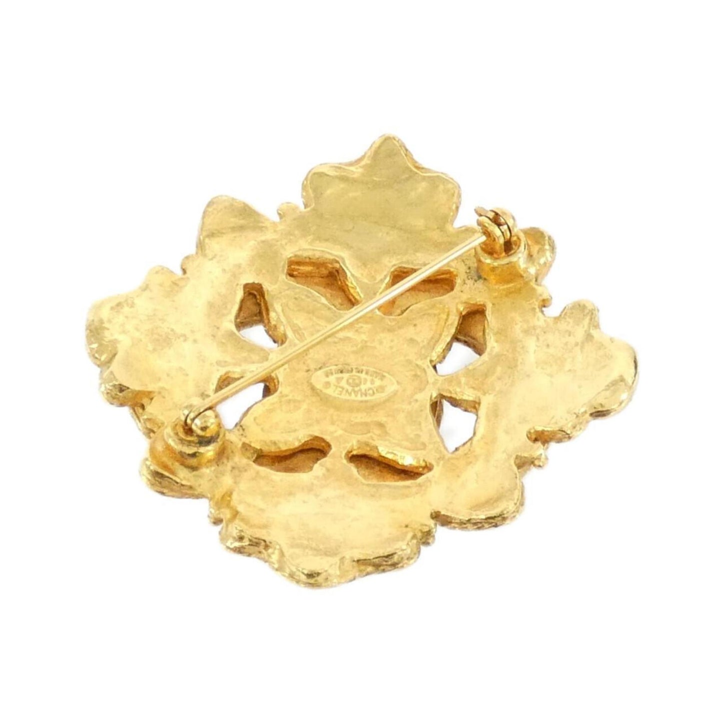 Chanel Gold Gold Plated Coco Mark
