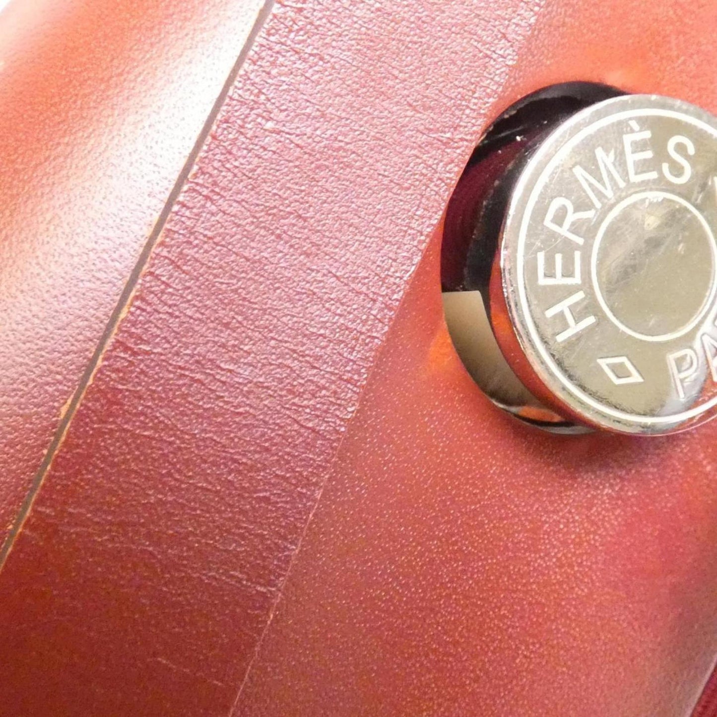 Hermès Red Canvas Herbag