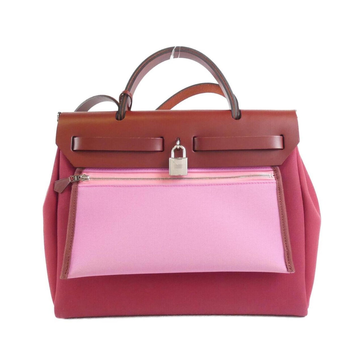 Hermès Red Canvas Herbag