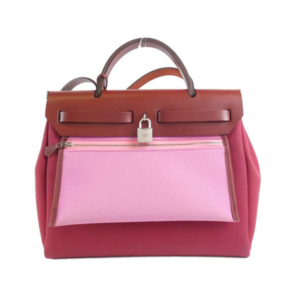Hermès Red Canvas Herbag