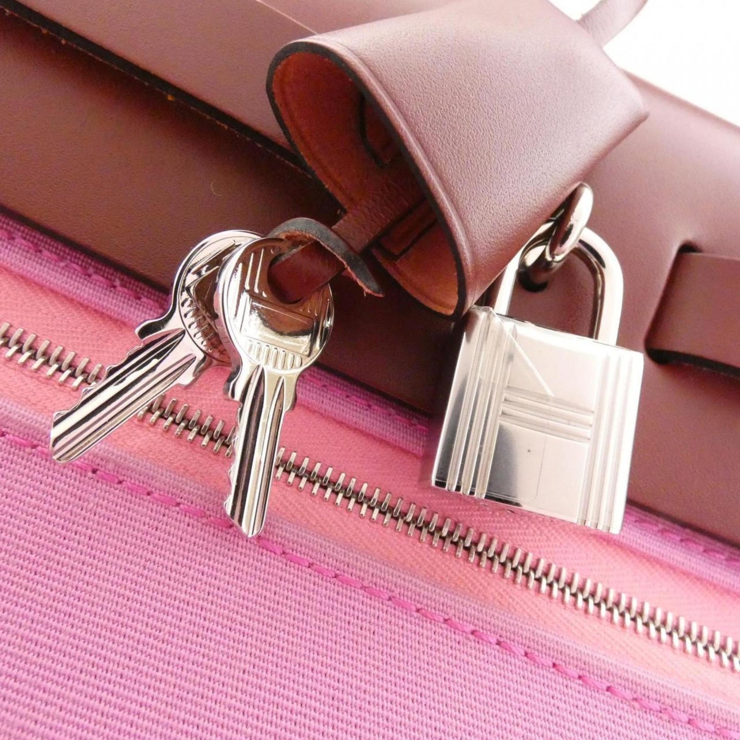 Hermès Red Canvas Herbag