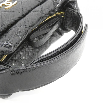 Chanel Black Leather Coco Mark
