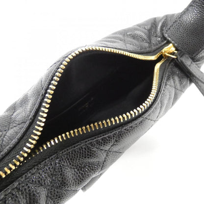 Chanel Black Leather Coco Mark
