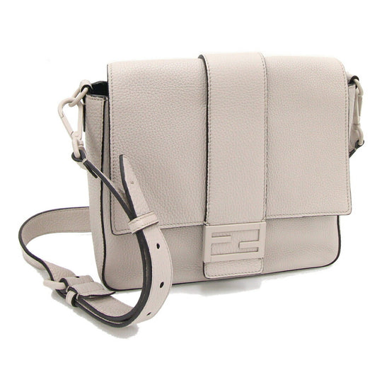 Fendi Gray Leather Baguette