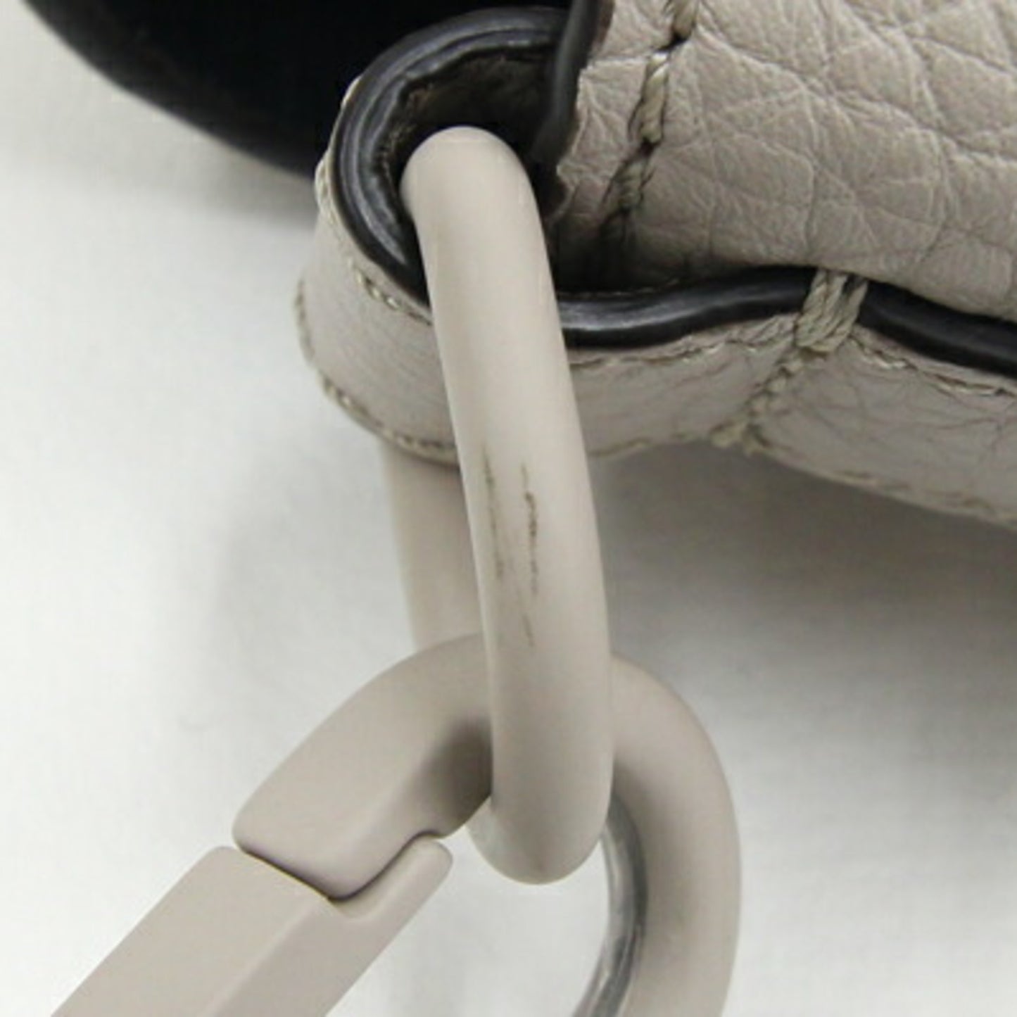 Fendi Gray Leather Baguette