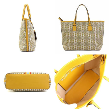 Tory Burch Yellow Canvas Handbag