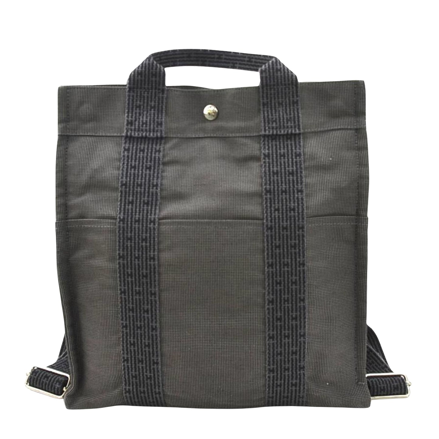 Hermès Gray Canvas Herline