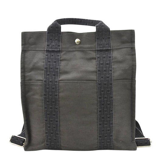 Hermès Gray Canvas Herline