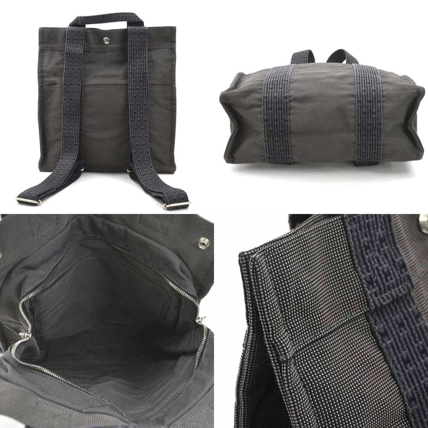 Hermès Gray Canvas Herline