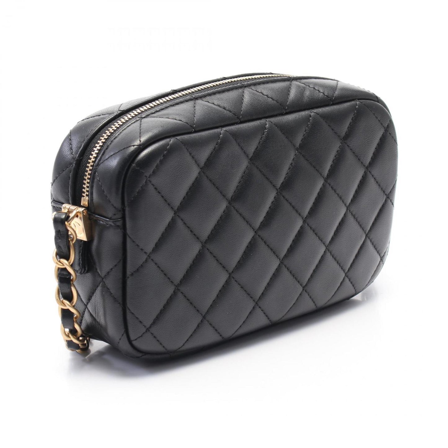 Chanel Black Leather Camera