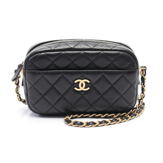 Chanel Black Leather Camera