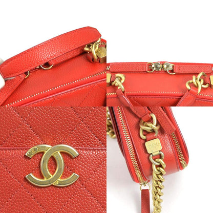 Chanel Red Leather Camera