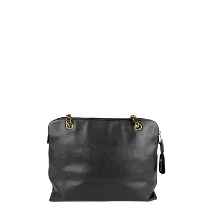 Chanel Black Leather Coco Mark