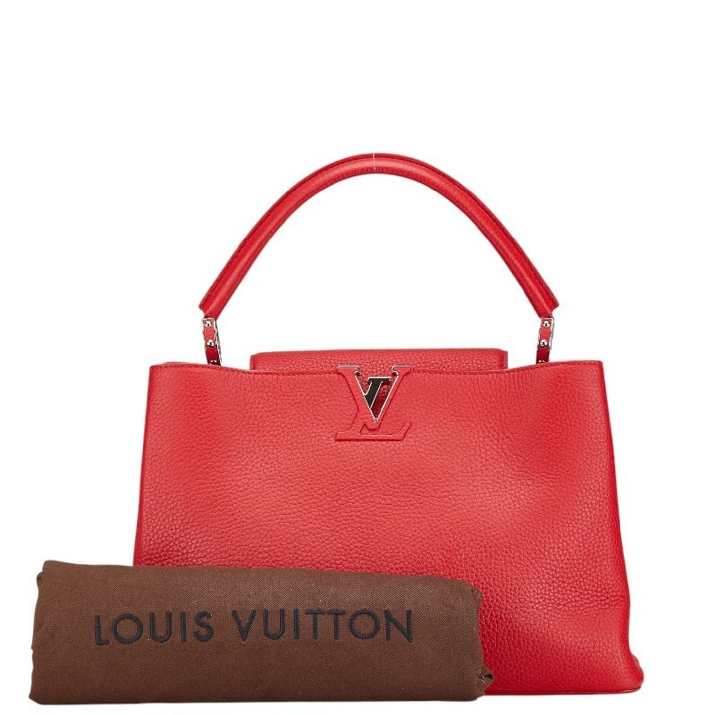 Louis Vuitton Red Leather Capucines