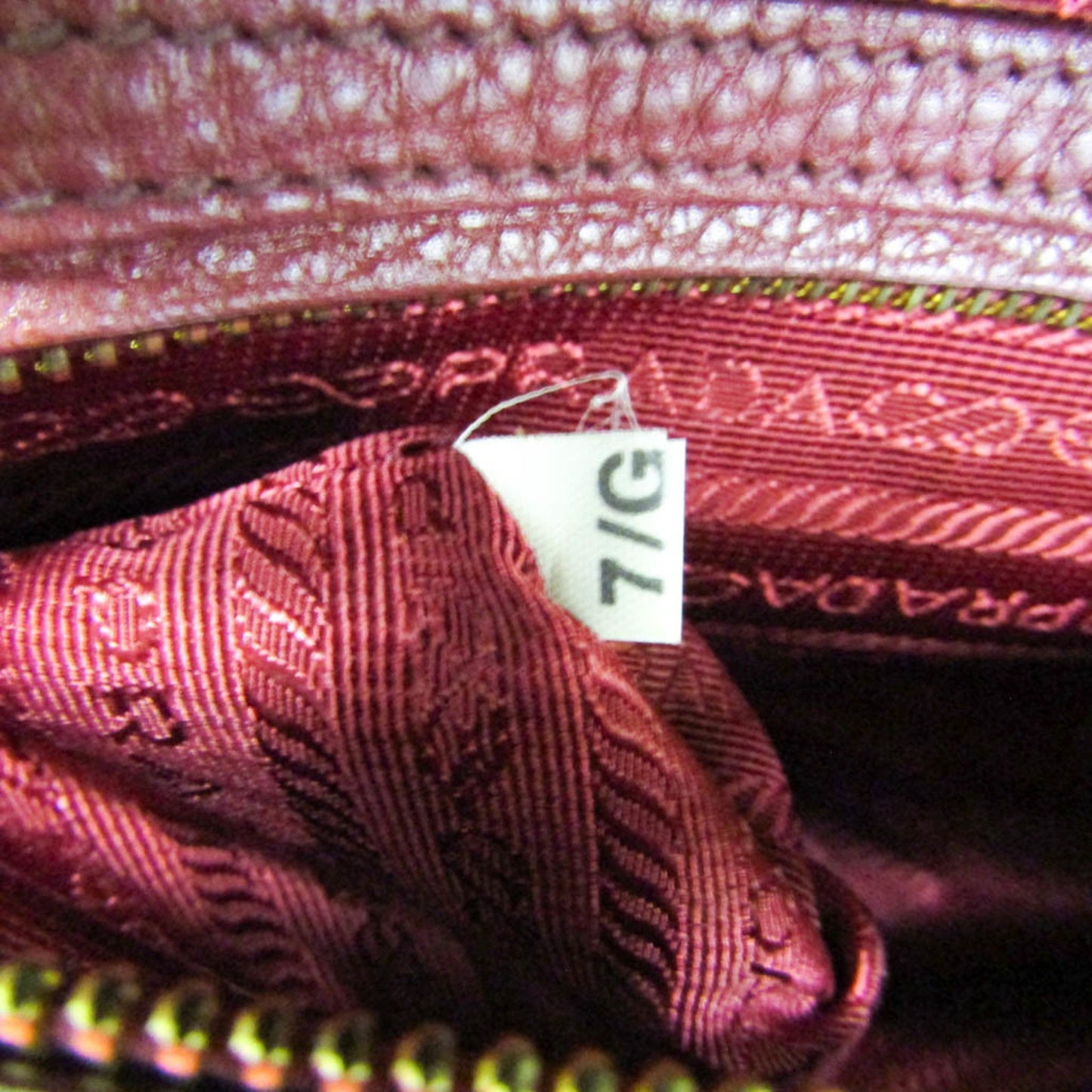 Prada Red Leather Boston