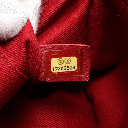 Chanel Red Leather Coco Handle