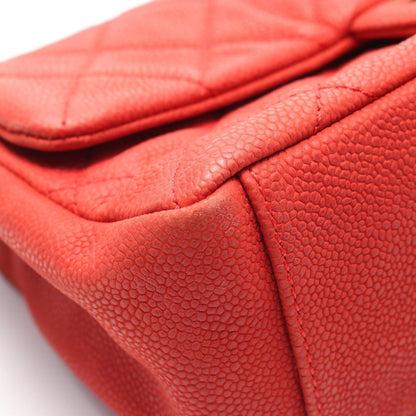 Chanel Red Leather Coco Handle