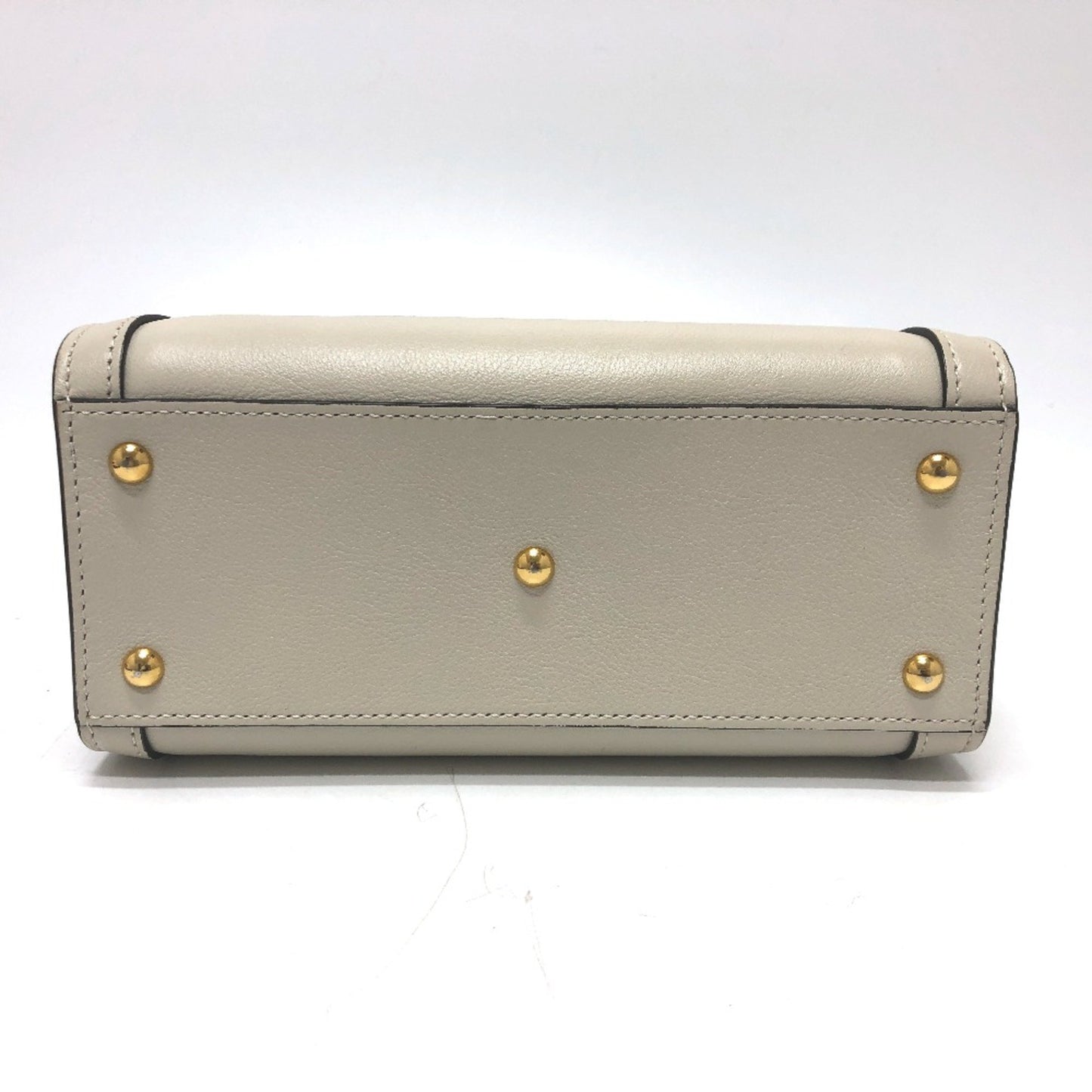Gucci White Leather Diana