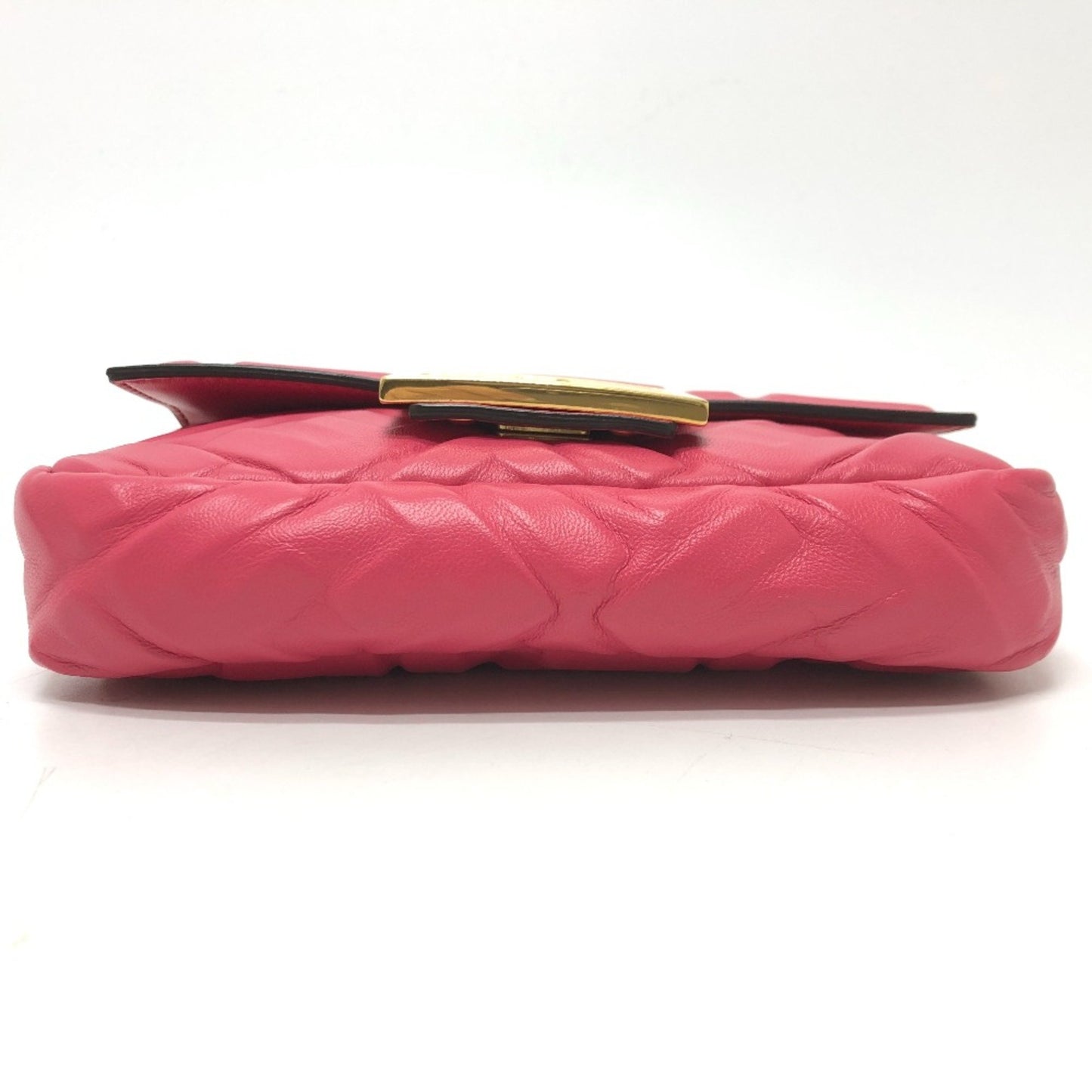 Fendi Pink Leather Baguette