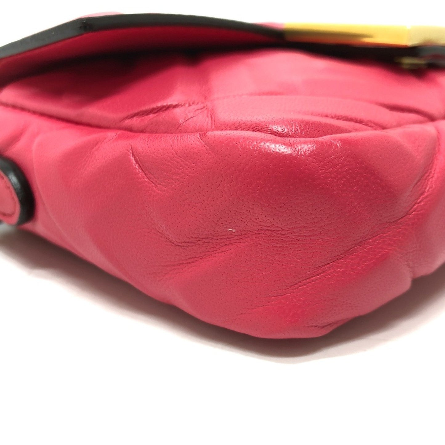 Fendi Pink Leather Baguette