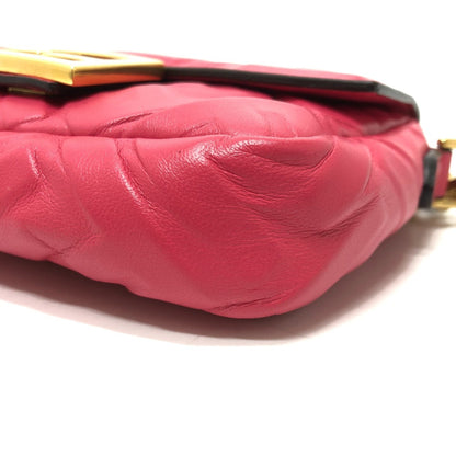 Fendi Pink Leather Baguette