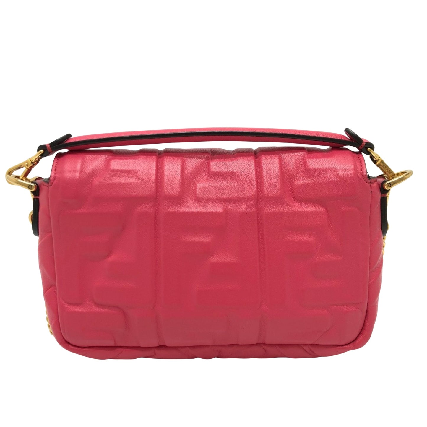 Fendi Pink Leather Baguette