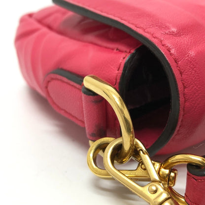 Fendi Pink Leather Baguette
