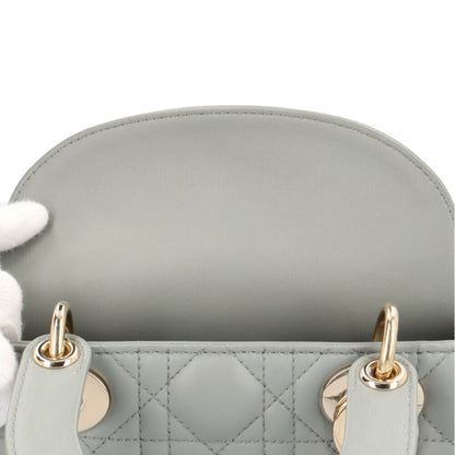 Dior Gray Leather Lady Dior