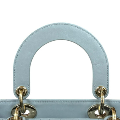 Dior Gray Leather Lady Dior