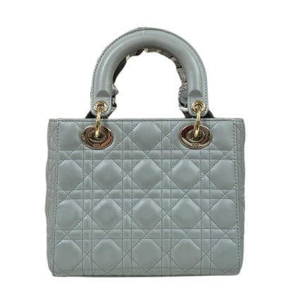 Dior Gray Leather Lady Dior