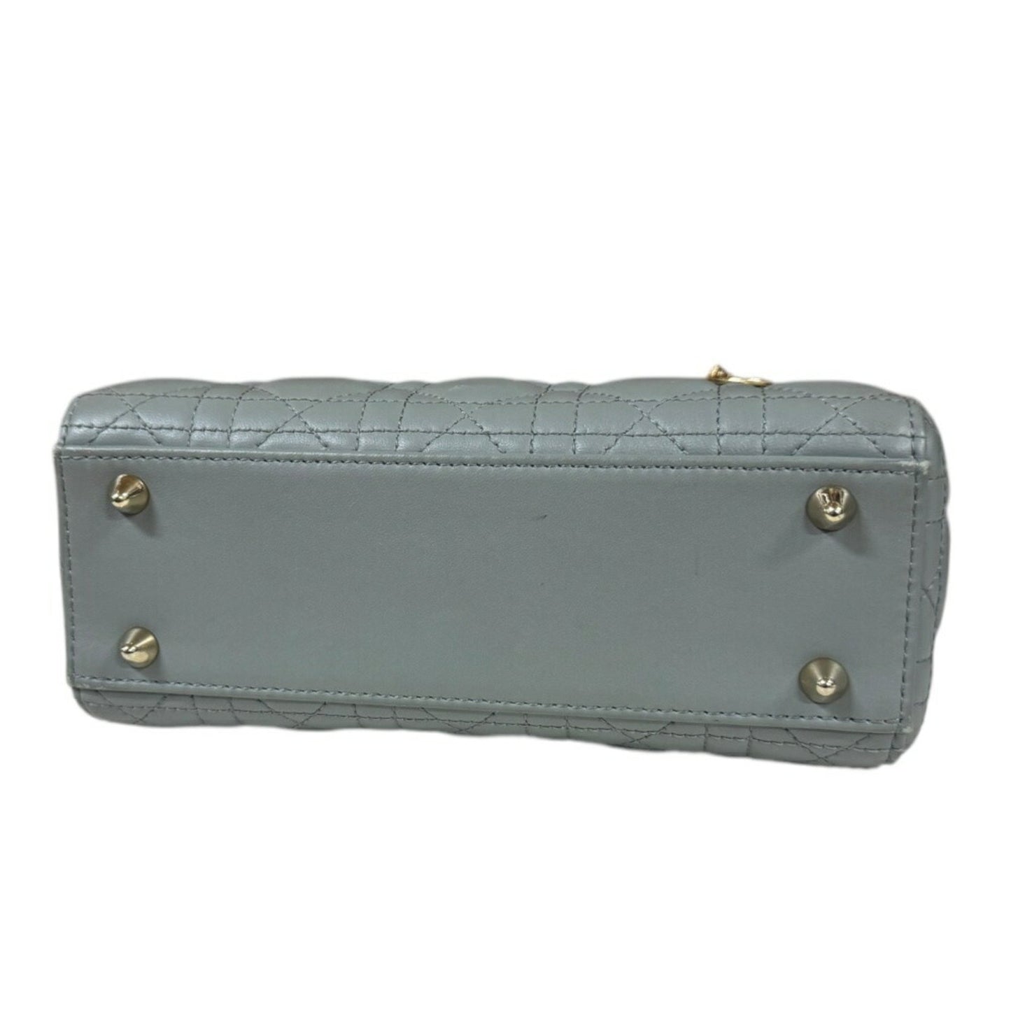 Dior Gray Leather Lady Dior