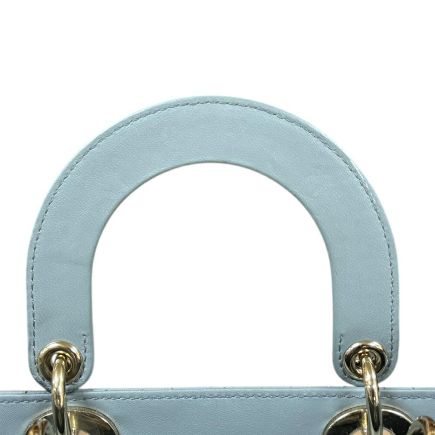 Dior Gray Leather Lady Dior