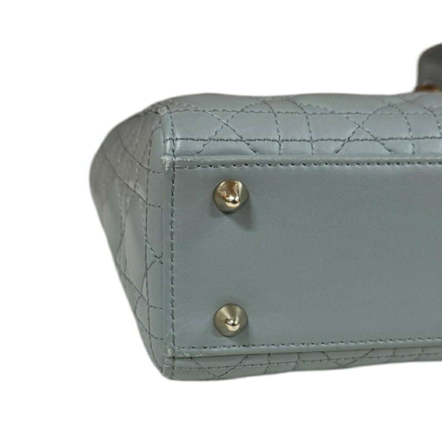 Dior Gray Leather Lady Dior