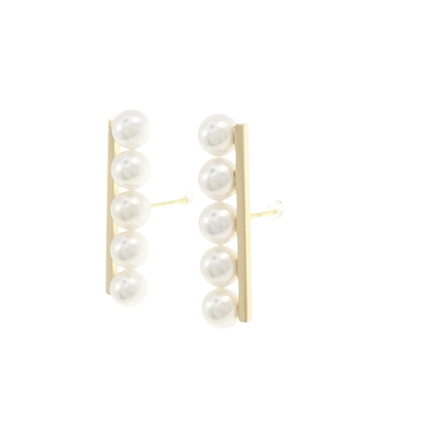 Saint Laurent Gold Gold Plated Earring