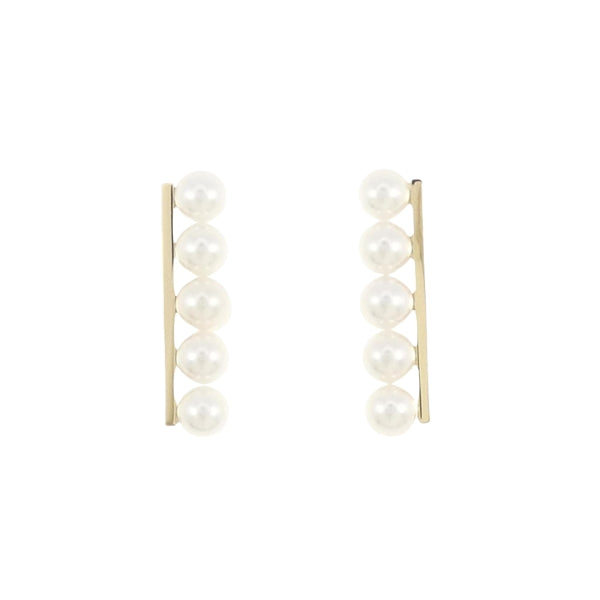 Saint Laurent Gold Gold Plated Earring