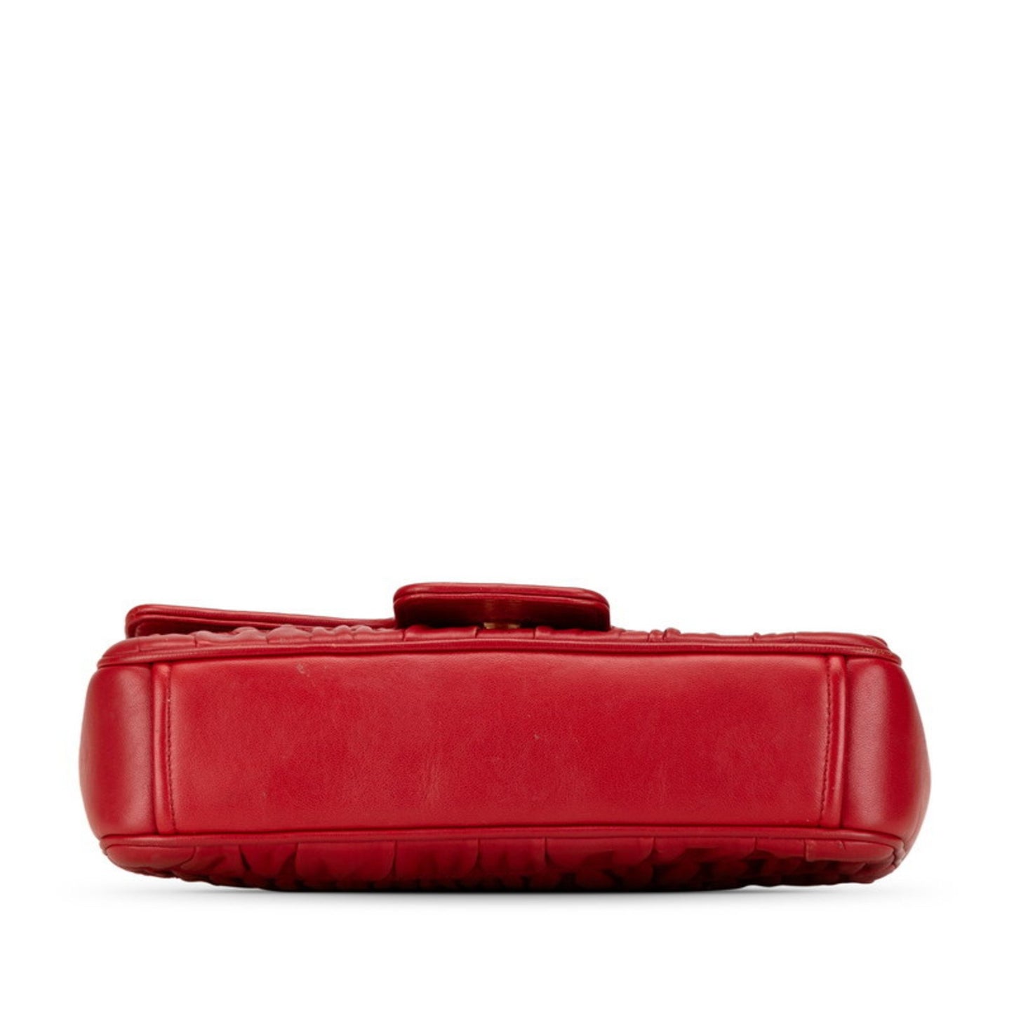 Prada Red Leather Galet Arrière