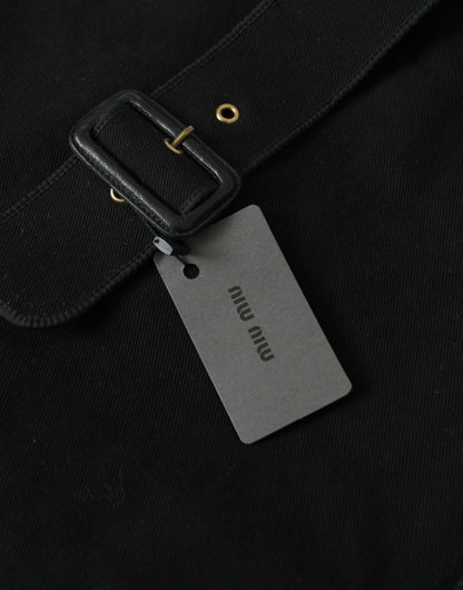 Miu Miu Chic Black Denim Tote For Everyday Elegance