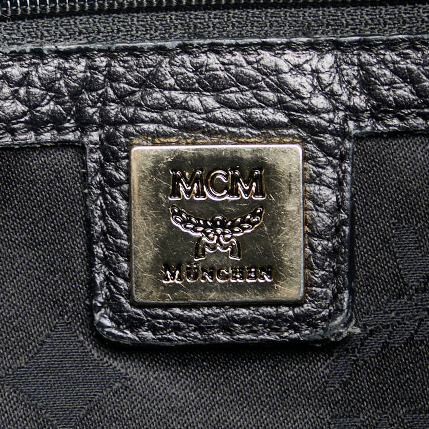 Mcm Black Leather -
