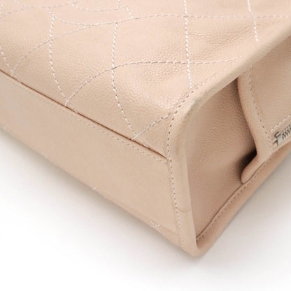 Chanel Brown Leather Deauville