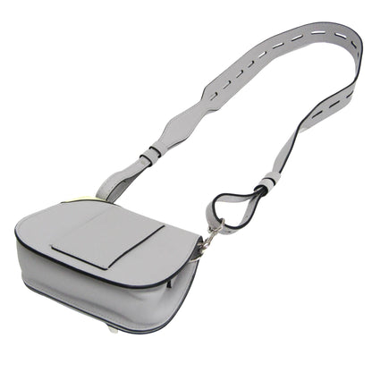 Tod's Gray Leather Double T